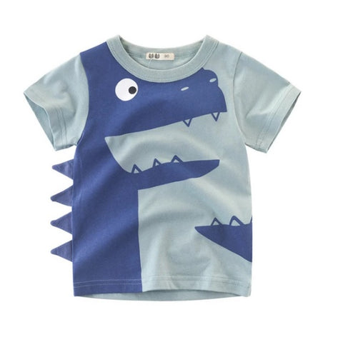 Korean Style Boys' Cotton T-Shirt – Summer Short Sleeve