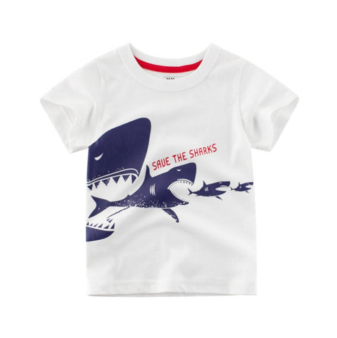 Korean Style Boys' Cotton T-Shirt – Summer Short Sleeve
