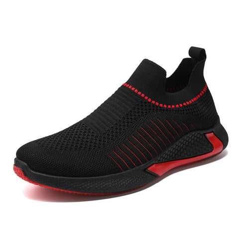 Men’s Mesh Sock Slip-On Sneakers – Breathable Lightweight Running Shoes