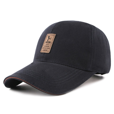 Korean Style Men’s Baseball Cap – Cotton Peaked Hat for Outdoors