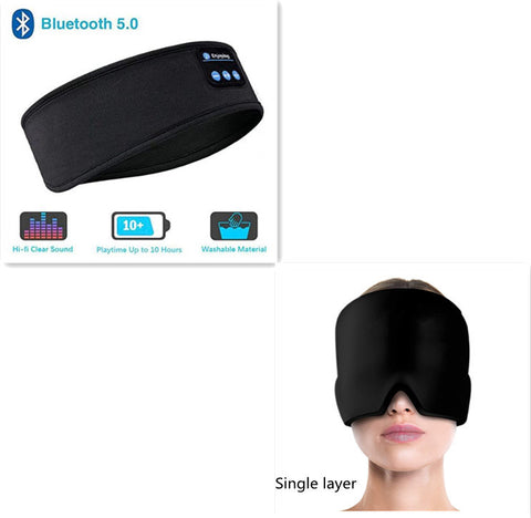 Sleep Headphones Headband – Bluetooth Eye Mask for Sleeping & Workout