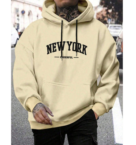 Men's Casual American-style Retro Loose Hooded Sweater