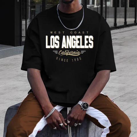 Men’s Casual Printed T-Shirt – Round Neck Short Sleeve