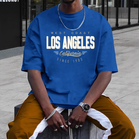 Men’s Casual Printed T-Shirt – Round Neck Short Sleeve