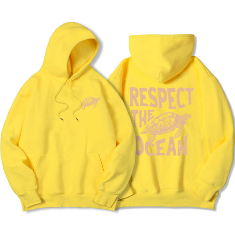 Respect Ocean Green Sea Turtles Men's Hoodie